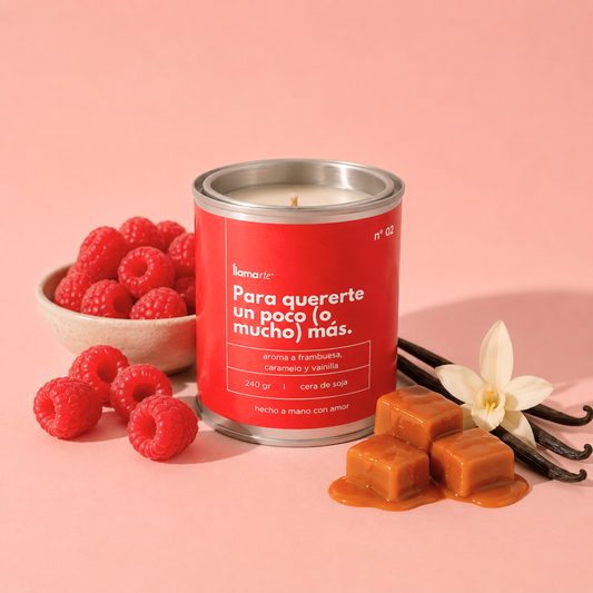 Vela Amor Propio - Frambuesa, caramelo y vainilla