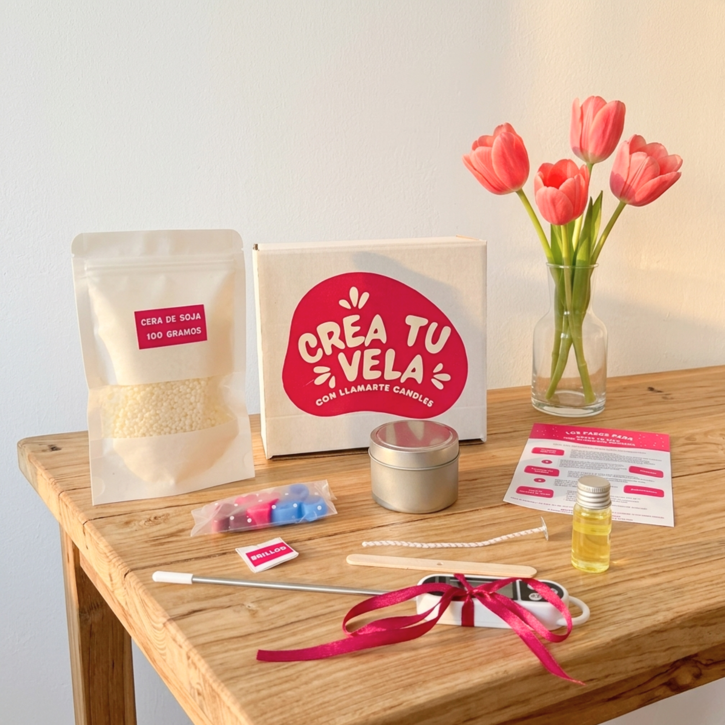 Kit para hacer velas aromáticas en casa