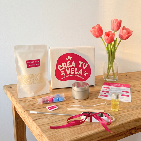Kit para hacer velas aromáticas en casa