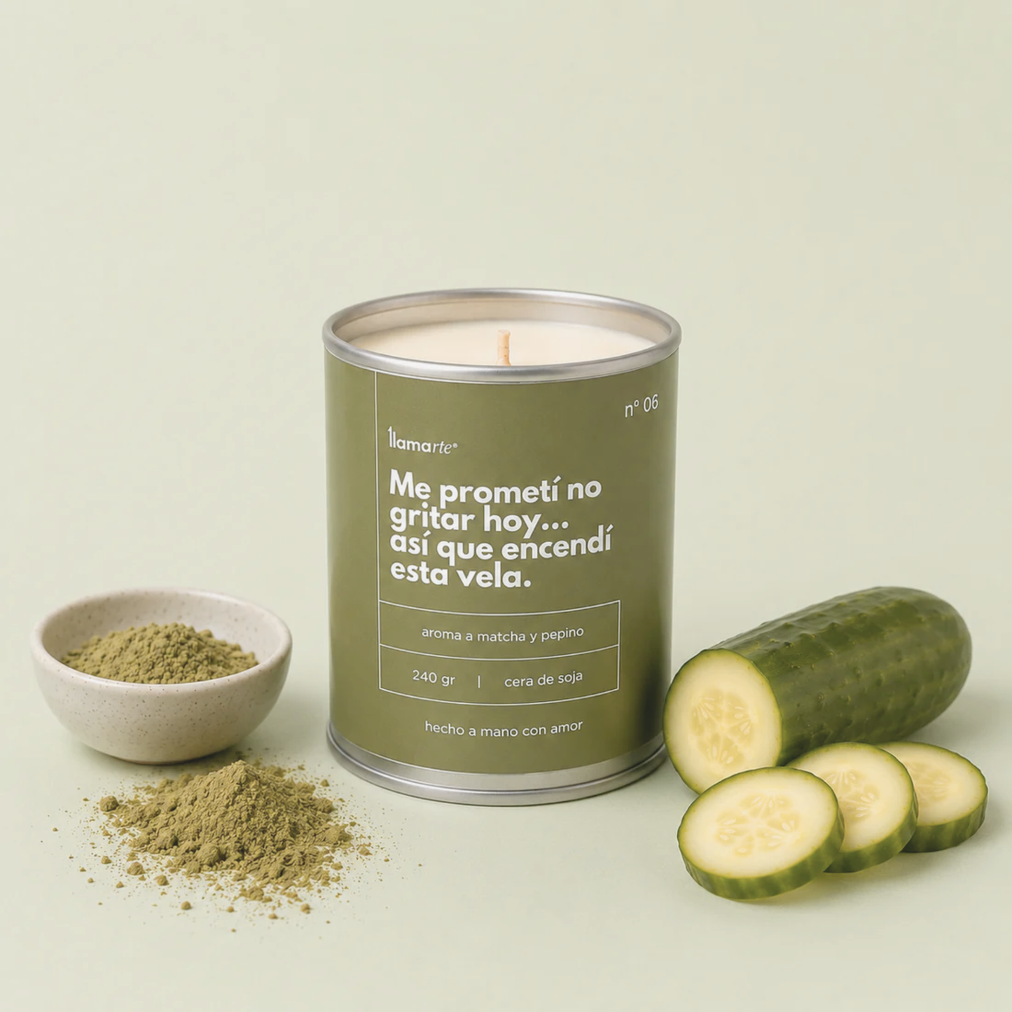 Vela Relajación - Matcha y pepino
