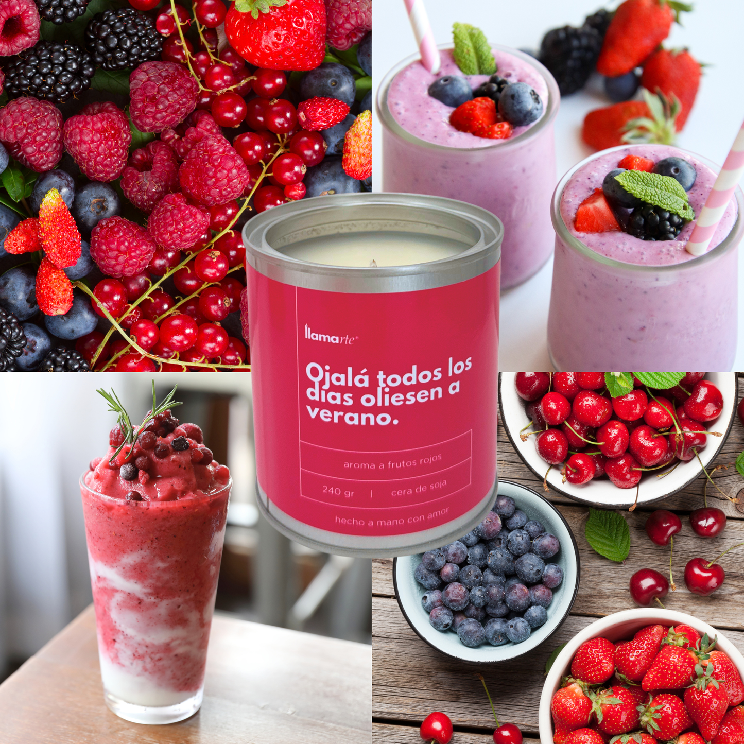 Vela Verano - Frutos Rojos